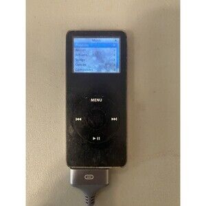Apple iPod Nano 1st Gen 2GB Black – Works – Needs Battery – Tested